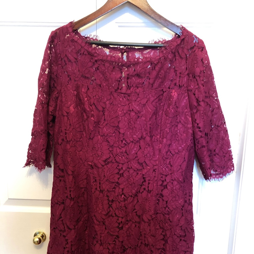 Eliza J Lace cocktail dress.